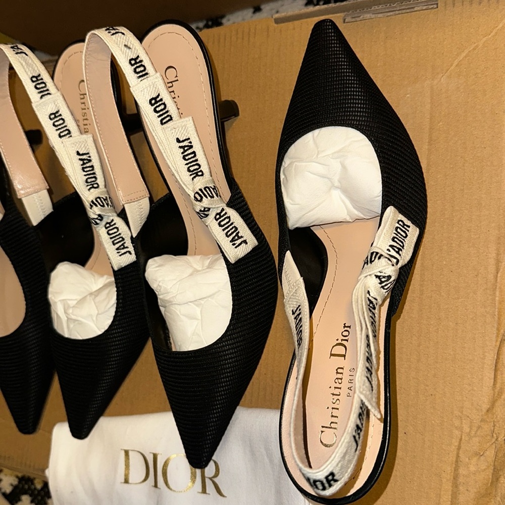 Dior j’adior sling back 38! new with dust bag short heel